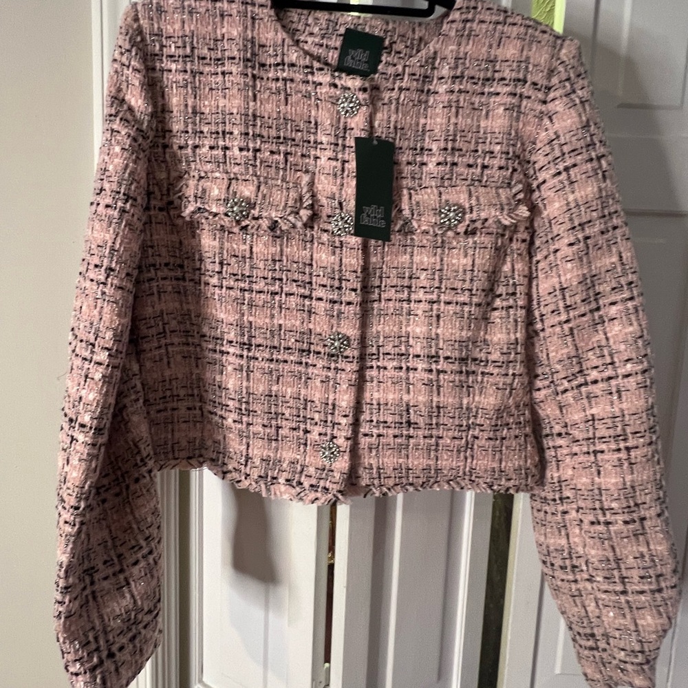 Wild Fable Pink Plaid Blazer